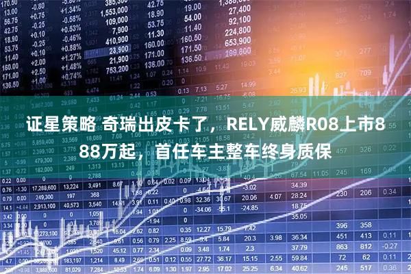 证星策略 奇瑞出皮卡了，RELY威麟R08上市888万起，首任车主整车终身质保
